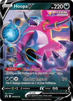 Hoopa SWSH176 JUMBO Pokemon Card NM - Image 1