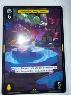 Vibes TCG Josephine, Party Queen ARCTIC FOIL - Legend of the Lils Card # 39 - Image 2