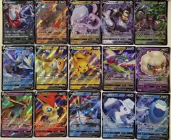 Pokemon Card Lot Of 15 V Holo Rares Various Sets Modern Near Mint English TCG - Image 1