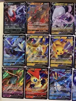 Pokemon Card Lot Of 15 V Holo Rares Various Sets Modern Near Mint English TCG - Image 3