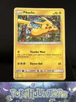 Pokemon Card Pikachu 5/12 2016 McDonald's Collection Holo Rare Played - Image 1