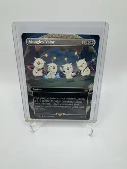 x1 Moogles' Valor FIN Final Fantasy MTG 326 FULL ART BORDERLESS RARE M/NM 1x - Image 1