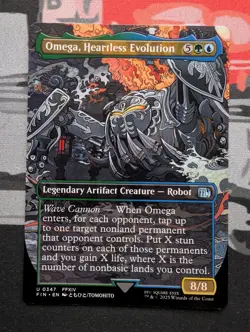 Omega, Heartless Evolution (Borderless) Final Fantasy Regular - NM #347 MTG FIN - Image 1