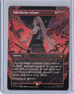 Nibelheim Aflame (Borderless) Final Fantasy Regular - NM #339 MTG FIN Magic - Image 1