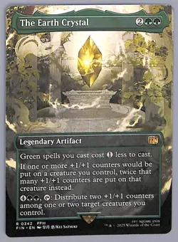 The Earth Crystal - Borderless - 342 - Final Fantasy (FIN) MTG - Image 1
