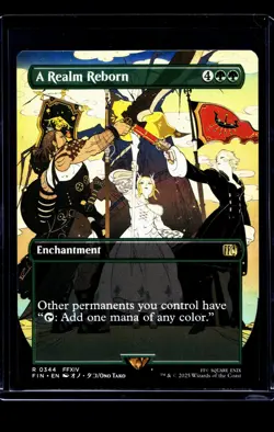 2025 MTG Magic The Gathering FIN Final Fantasy Borderless #344 A Realm Reborn - Image 1