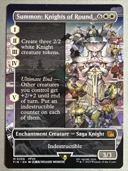 MTG / Summon: Knights of Round / FIN / #359 / Regular (Borderless) / Mythic / NM - Image 1