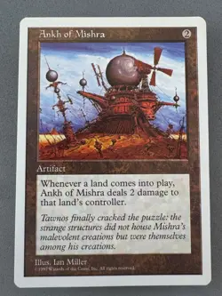 Ankh of Mishra MTG 5th Edition-Never Played NM-Vintage Magic the Gathering - Image 1