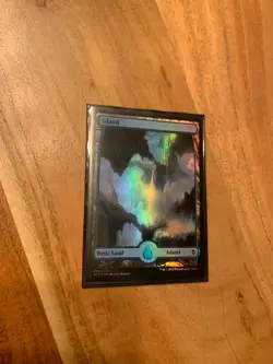x1 MTG Island (256) NM Foil Full Art-Battle for Zendikar Magic the Gathering - Image 1