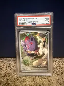 2025 POKEMON SVP JOURNEY TOGETHER ETB 189 PROMO N’S ZORUA- PSA 9 - Image 1