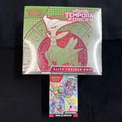 Pokemon Temporal Forces Iron Leaves ETB Journey Together Booster Bundle Sealed - Image 1