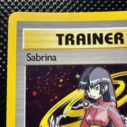 Pokemon TCG Sabrina Trainer Gym Challenge Holo 20/132 Rare LP - Image 4