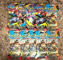 NEW Sealed Pokemon TCG Mega Evolution Sleeved Booster Packs - x10 Booster Packs - Image 1