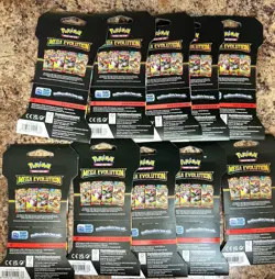 NEW Sealed Pokemon TCG Mega Evolution Sleeved Booster Packs - x10 Booster Packs - Image 2