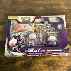 BRAND NEW & Sealed Pokemon TCG Hisuian Zoroark VSTAR Premium Collection Box - Image 1