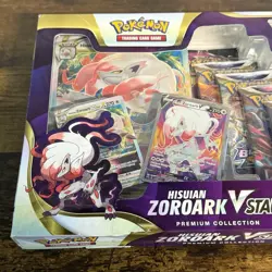 BRAND NEW & Sealed Pokemon TCG Hisuian Zoroark VSTAR Premium Collection Box - Image 2