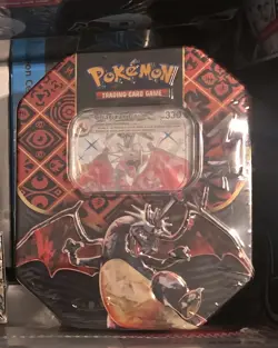 Pokemon Charizard EX Paldean Fates Tin - SEALED - Image 1