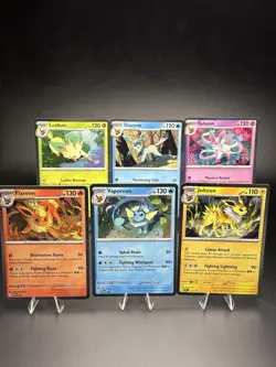 Pokemon Prismatic Evolutions Promo Set Of 6 167-172 Flareon Sylveon Glaceon - Image 2