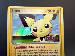 Pokemon TCG EX Power Keepers Pichu #21/108 Stamped Reverse Holo Near Mint - Image 2