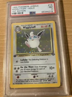 PSA 7 Wigglytuff Holo Jungle 1st Edition 1999 Pokemon - Image 1