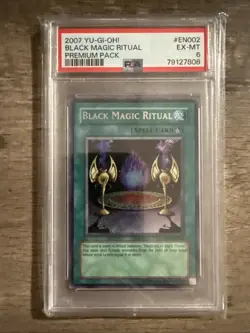 Yu-Gi-Oh! - Premium Pack Black Magic Ritual 2007 PP01-EN002 Unlimited PSA 6 - Image 1