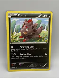 Zorua 70/108 Pokemon Card Dark Explorers - Image 1