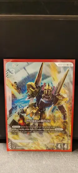 Gundam Card Game GD02 Dual Impact GD02-072 R+ Hyaku-shiki - Image 1