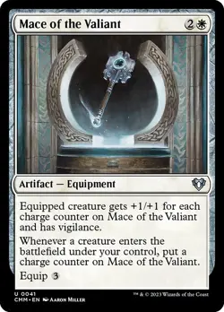 [MTG] Mace of the Valiant (Foil) (0041) (CMM) NM - Image 1
