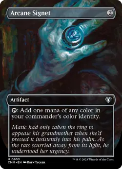 [MTG] Arcane Signet (Borderless) (0653) (CMM) NM - Image 1
