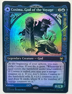 MTG Bling - Foil Showcase Cosima, God of the Voyage The Omenkeel Kaldheim 2021 - Image 1
