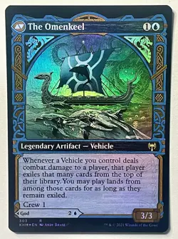 MTG Bling - Foil Showcase Cosima, God of the Voyage The Omenkeel Kaldheim 2021 - Image 2