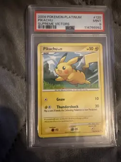 PSA 9 2009 Pokemon Platinum Pikachu Supreme Victors #120 - Image 1