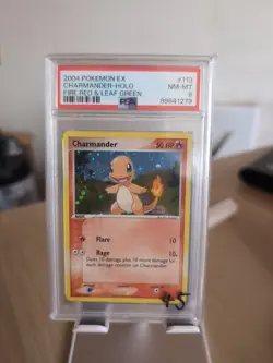 Pokemon EX Fire Red Leaf Green Charmander Holo Secret Rare 113/112 PSA 8 NM-MT - Image 1