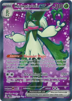 x1 Meowscarada ex - 231/193 - Ultra Rare Pokemon SV02 Paldea Evolved M/NM - Image 1