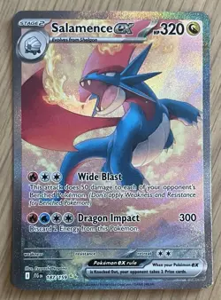 Salamence ex 187/159 Journey Together SIR SAR Pokemon - NM/MINT 10 - Image 1