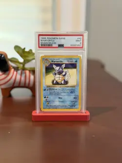 PSA 9 Mint Shadowless Wartortle 042/102 Base Set Pokemon - Image 1