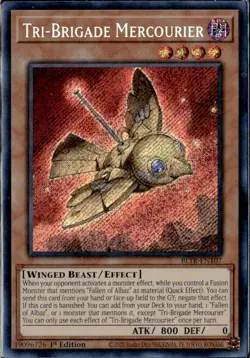 Yu-Gi-Oh! Tri-Brigade Mercourier BLTR-EN107 1st Edition Holo - Image 1