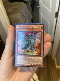 🔥 YUGIOH Timaeus The United Dragon MP23-EN003 PRISMATIC SECRET RARE NM 1ST ED - Image 2