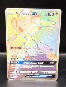 Pokemon Genesect GX Rainbow Secret Rare Card 224/214 SM Lost Thunder - Image 2