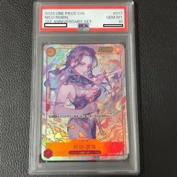 PSA 10 Nico Robin OP01-017 1st Anniversary Promo ONE PIECE Card Game Chinese - Image 1