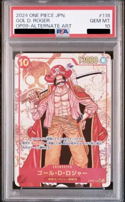 PSA 10 Roger SEC OP09-118 ONE PIECE Card Japanese Emperors in the New World - Image 1