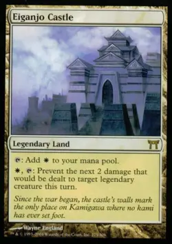 Eiganjo Castle - Damaged / Poor MTG Champions of Kamigawa - Image 1