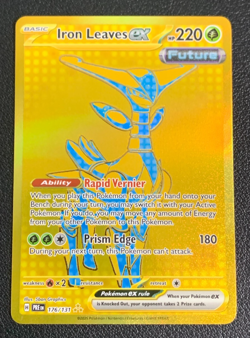 Iron Leaves ex 176/131 Prismatic Evolutions Hyper Rare Pokemon TCG Card NM - Image 1