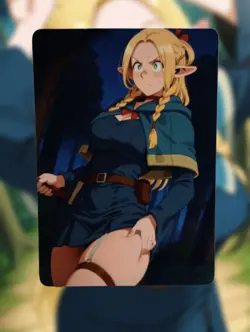 Marcille Donato Delicious in Dungeon Anime Waifu Sexy Doujin Lewd Hentai Card - Image 1