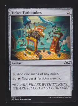 Ticket Turbotubes C Unfinity 194 Magic The Gathering TCG - Image 1
