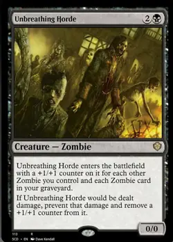 Unbreathing Horde Light Play, English Magic the Gathering MTG Starter Commander - Image 1