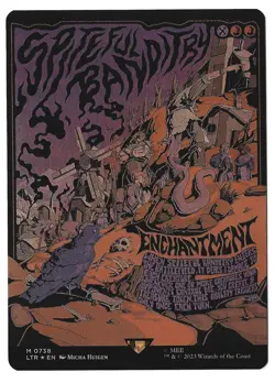 Spiteful Banditry (Borderless Poster) - [Foil] LOTR:TOME - NM - Image 1