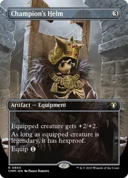 [MTG] Champion's Helm (Borderless) (0654) (CMM) NM - Image 1