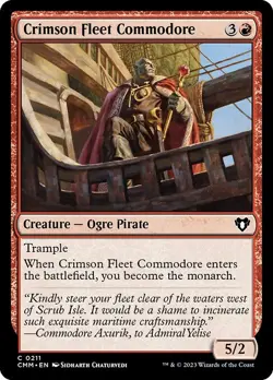 [MTG] Crimson Fleet Commodore (Foil) (0211) (CMM) NM - Image 1