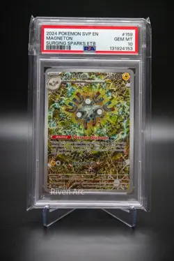 Magneton PSA 10 GEM MINT 2024 Pokemon SVP #159 Surging Sparks ETB Promo - Image 1